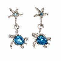 E2197 STARFISH & TURTLE EARRINGS