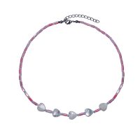 MOTHER OF PEARL LOVE HEART CHOKER