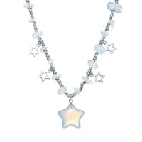 P8283 OPALITE STAR BEADED CHOKER