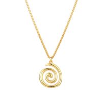 P8335 GOLD SWIRL PENDANT