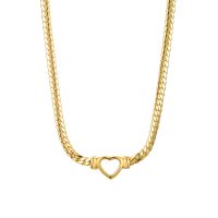 P8341 GOLD HEART HEAVY GOLD CHAIN