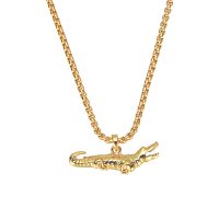 P8350 GOLD CROCODILE PENDANT