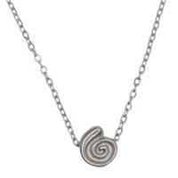 P8376 STAINLESS STEEL TINY SWIRL PENDANT