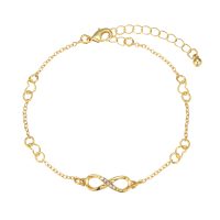 ANP8394 GOLD ETERNITY ANKLET