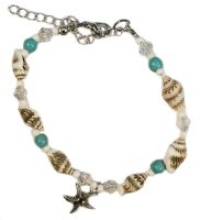 BR8428 STARFISH & SHELL BRACELET