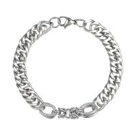 STAINLESS STEEL HEAVY LINK KNOT BRACELET