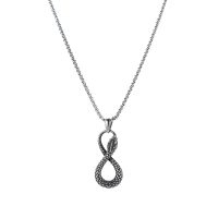 STAINLESS STEEL SNAKE INFINITY CHAIN PENDANT