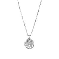P8570 RHODIUM SAND DOLLAR PENDANT