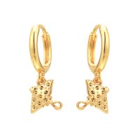 E2257 GOLD STINGRAY HOOP EARRINGS