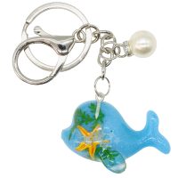 k8598 BLUE WHALE RESIN KEYRING