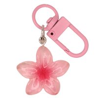 K8604 HOT PINK FRANJIPANI KEYRING
